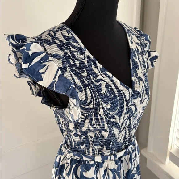 Joie Blue and White Floral Sundress - Picture 4 of 4